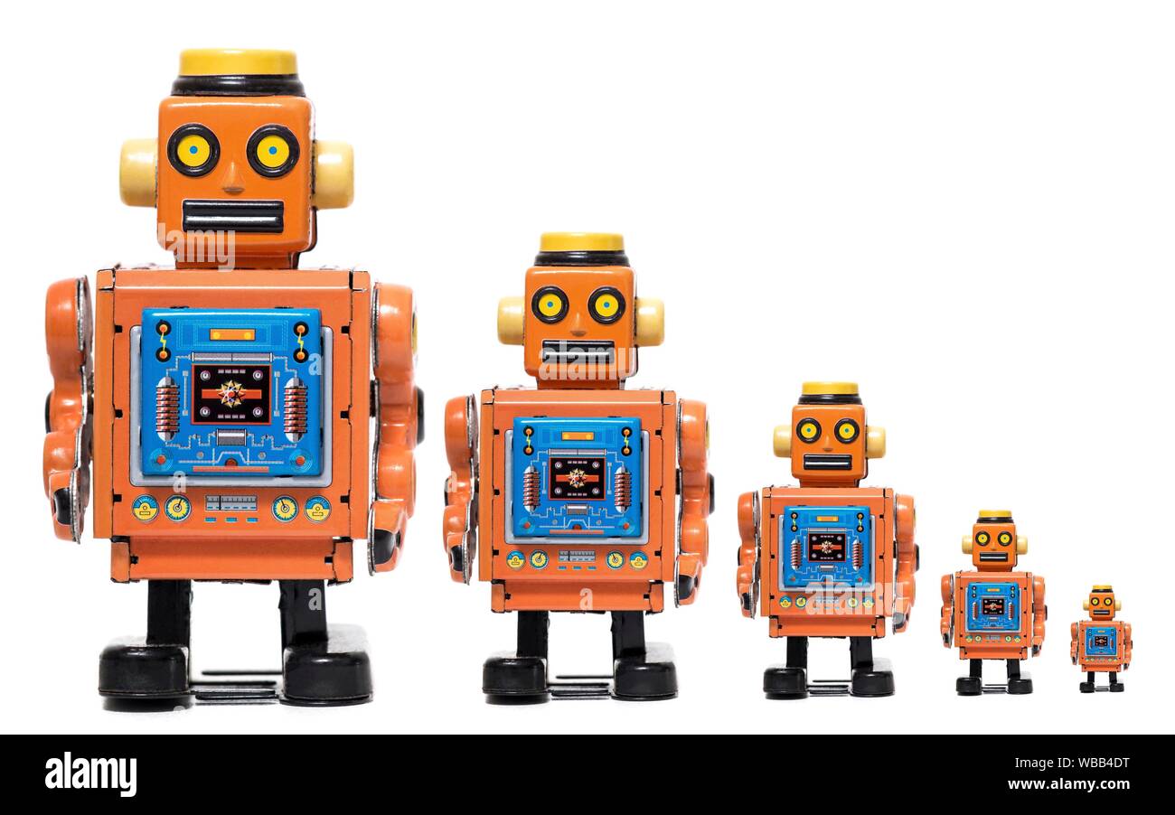 orange robot toy