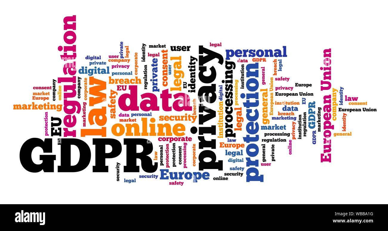 GDPR concept - General Data Protection Regulation. Data protection and ...