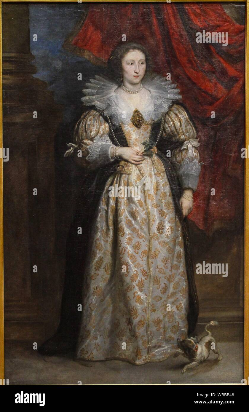 'Portrait of Sebilla vanden Berghe', 1627/32, by Anthonis van Dyck (1599-1641) Stock Photo