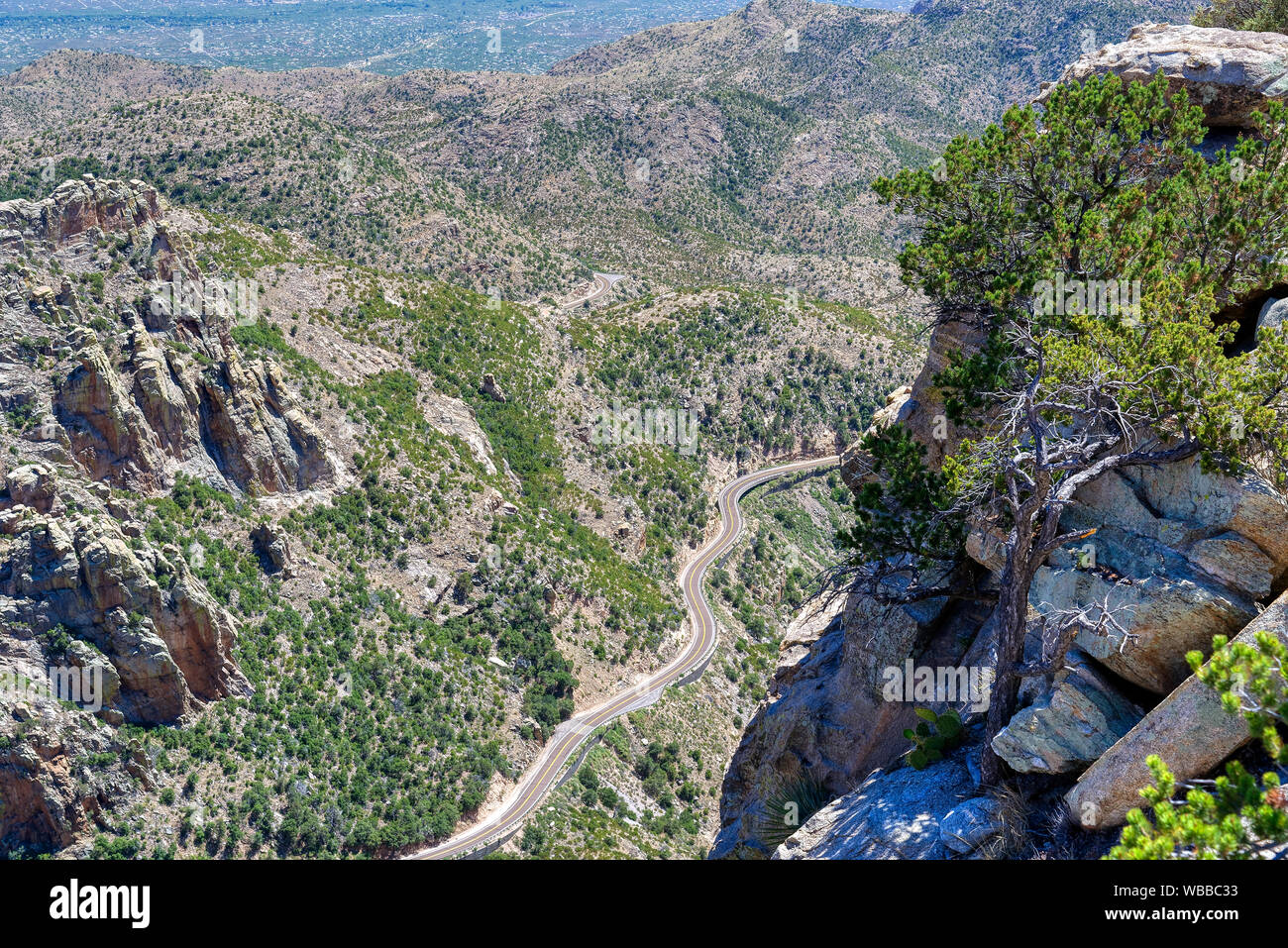 Mt Lemmon Scenic byway near Tucson, Arizona Stock Photo Alamy