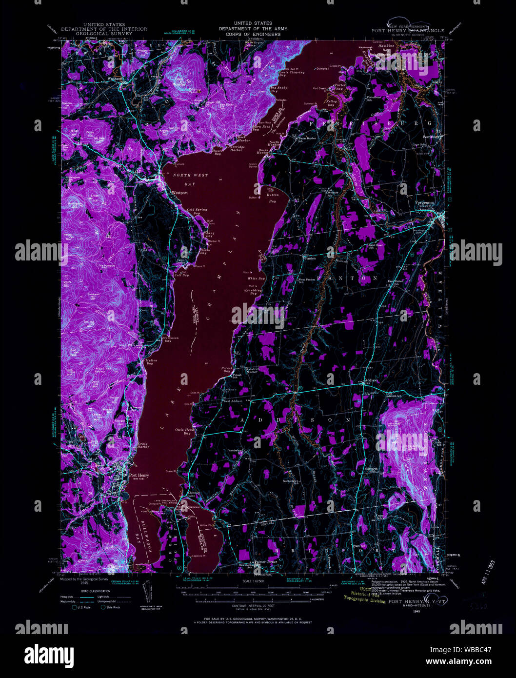 Port henry map hires stock photography and images Alamy