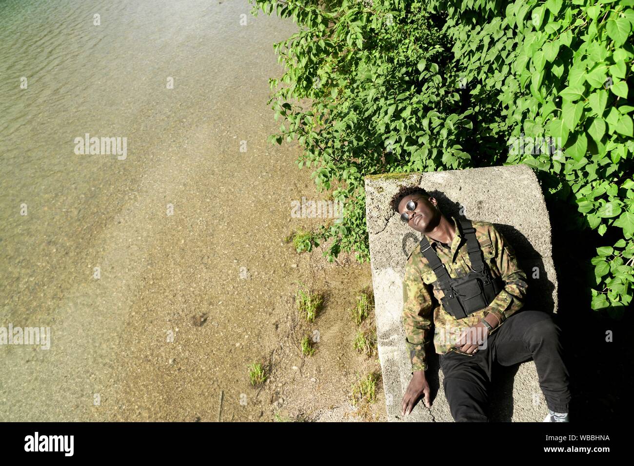 African resting soldier hi-res stock photography and images - Alamy