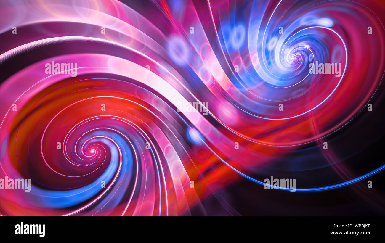 Abstract Background With Purple And Pink Swirls. 3d Illustration
