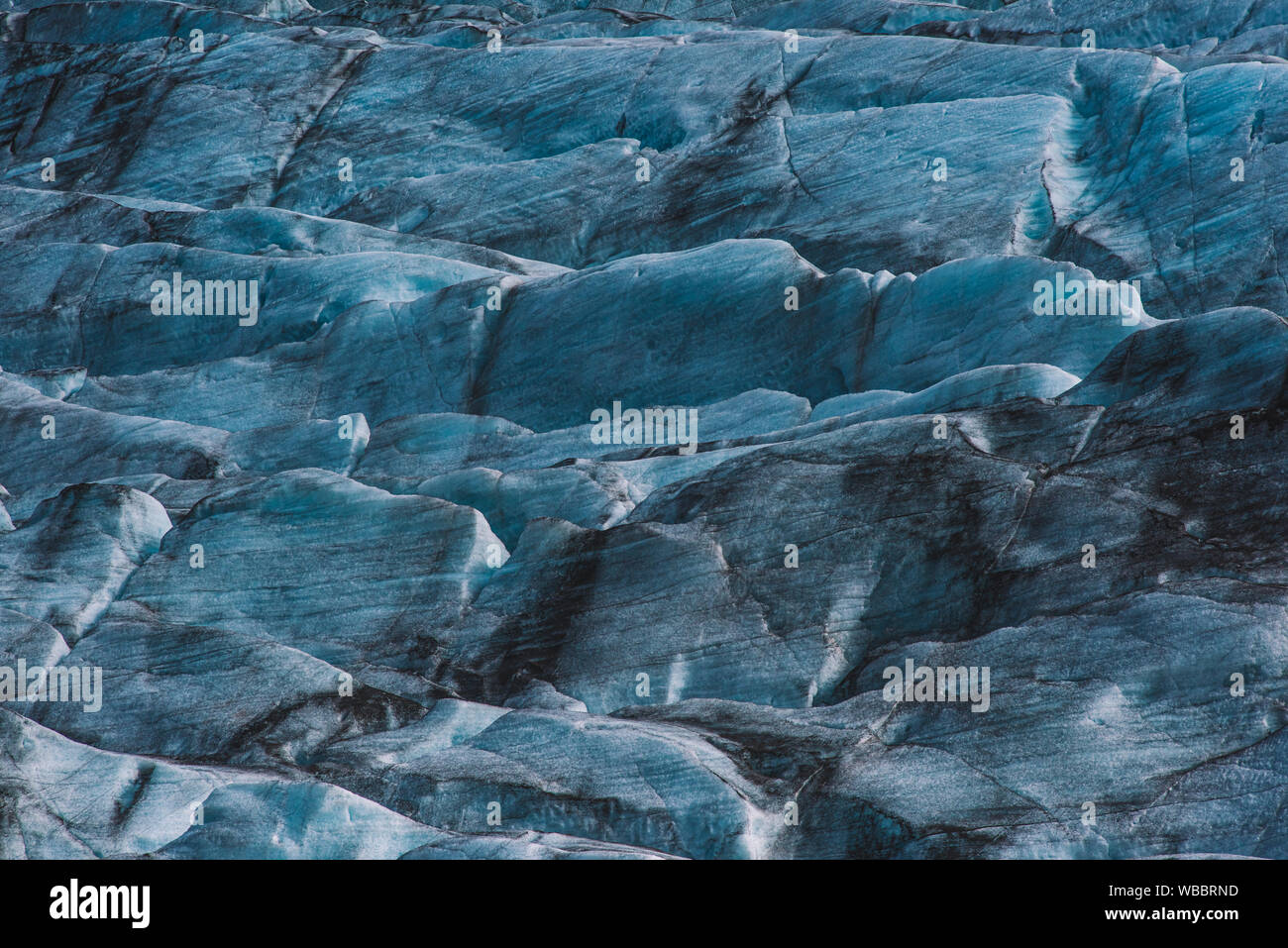 Close up of the ice of the Jökulsárlón Glacier in Iceland Stock Photo
