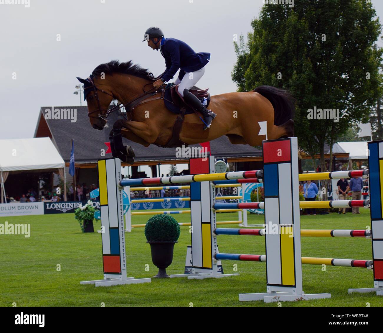 Longines FEI Jumping Nations Cup™ Canada Stock Photo