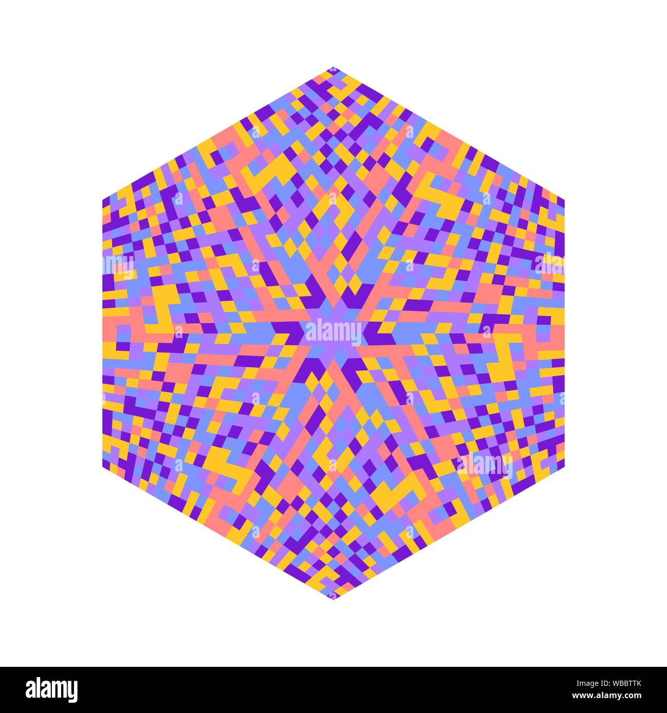 Hexagonal symmetry Stock Vector Images - Alamy