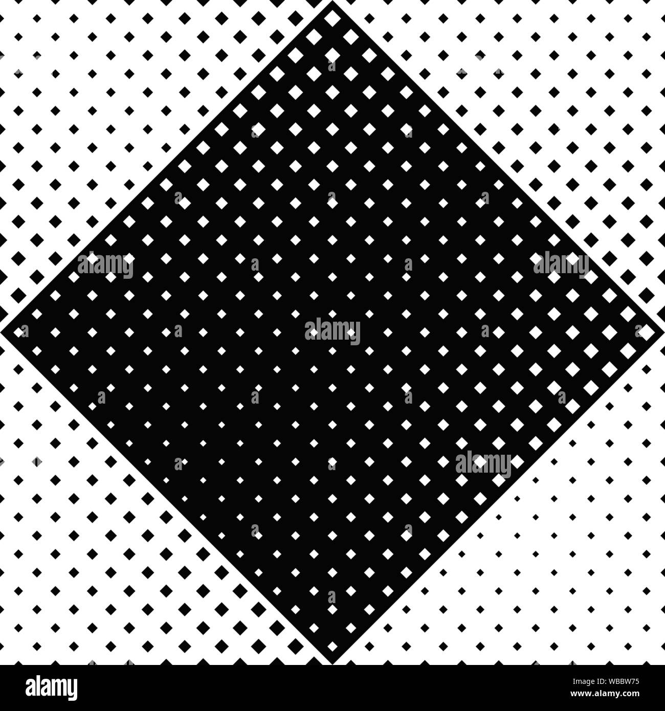 Monochrome seamless square pattern background - black and white ...