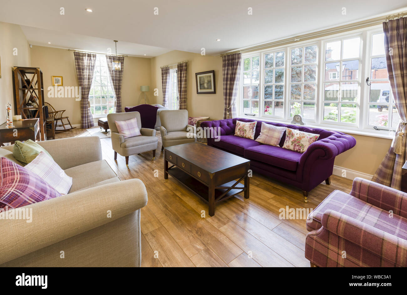 Picture of Modern living room interior of a luxury home Stock Photo - Alamy
