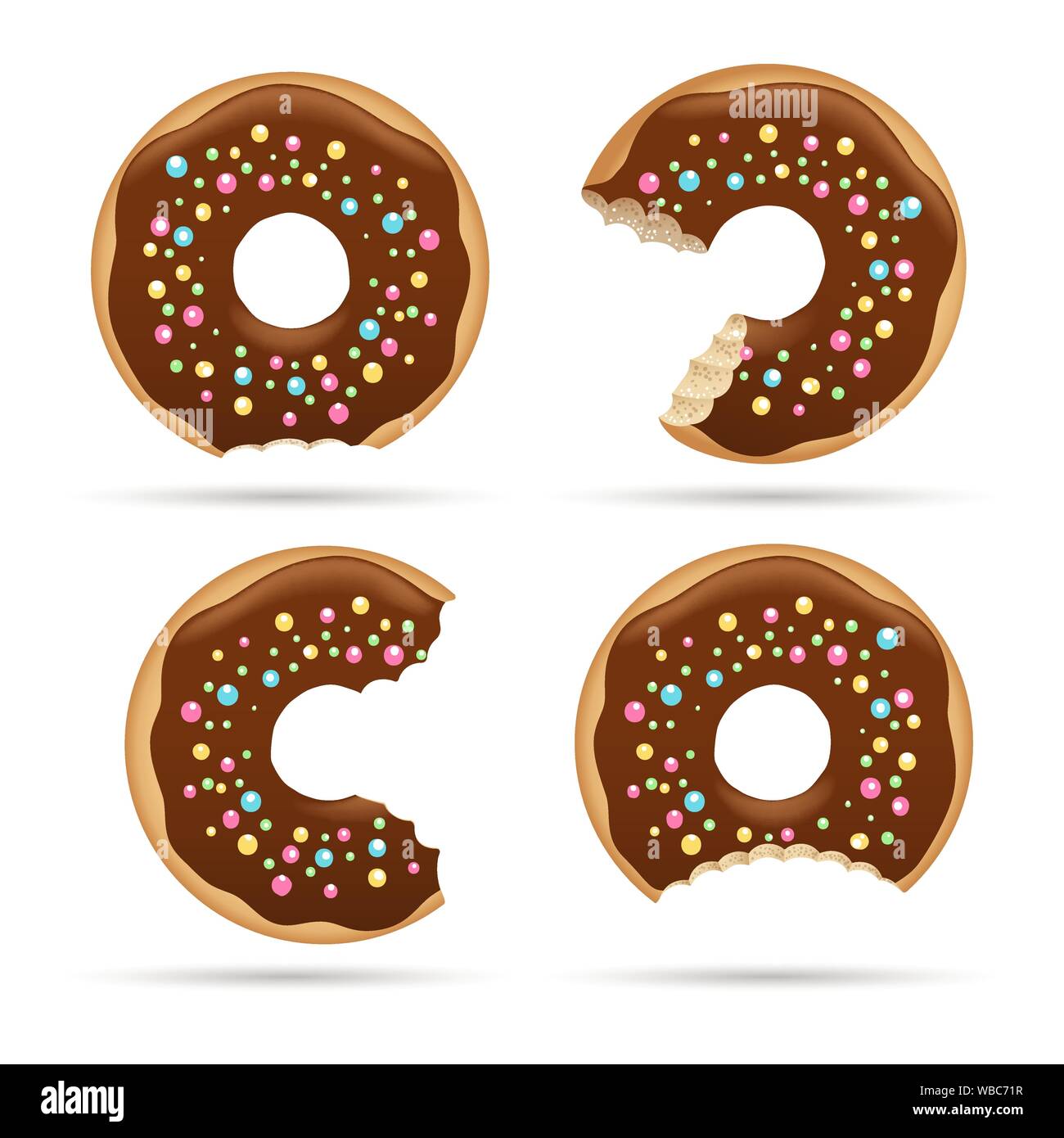 Donut bites Stock Vector Images Alamy