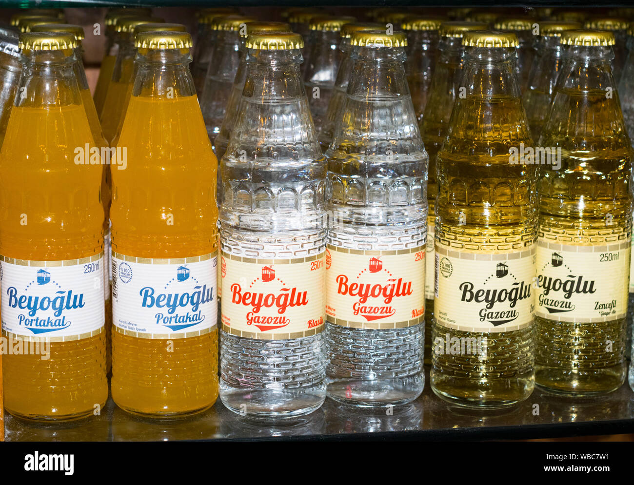 A small shop in Suleymaniye, Istanbul sells only Turkish local sodas ...