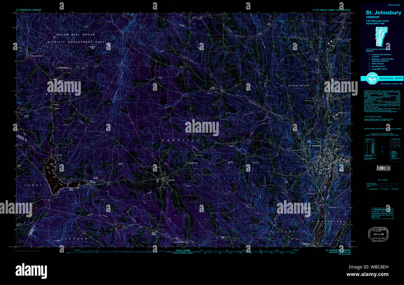 Stja Vt Map St johnsbury map hi-res stock photography and images - Alamy