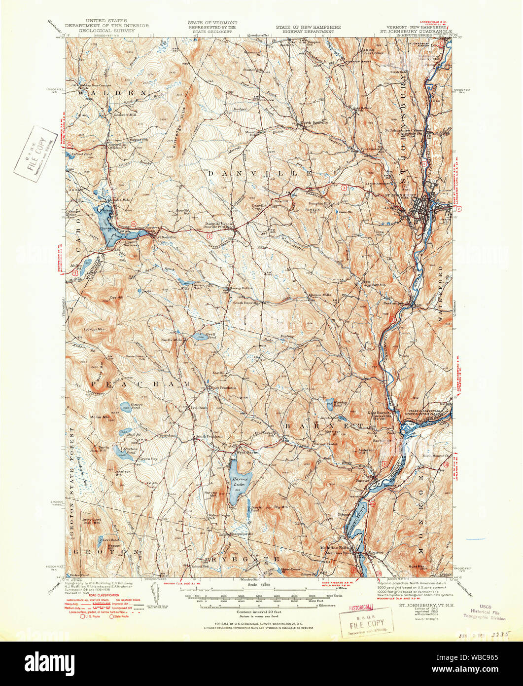 Map of st johnsbury hires stock photography and images Alamy