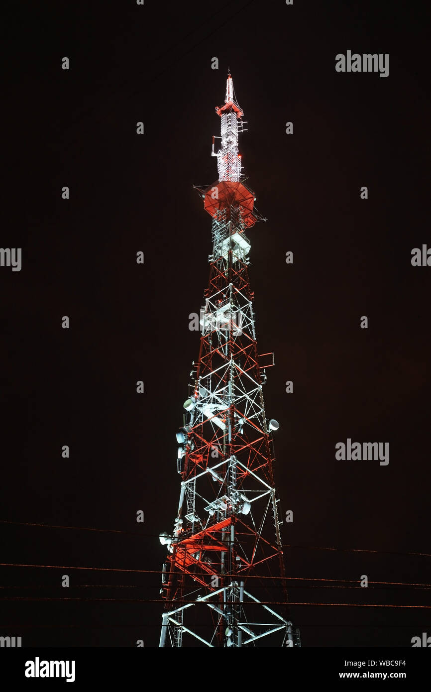Tv tower in backlight hi-res stock photography and images - Alamy
