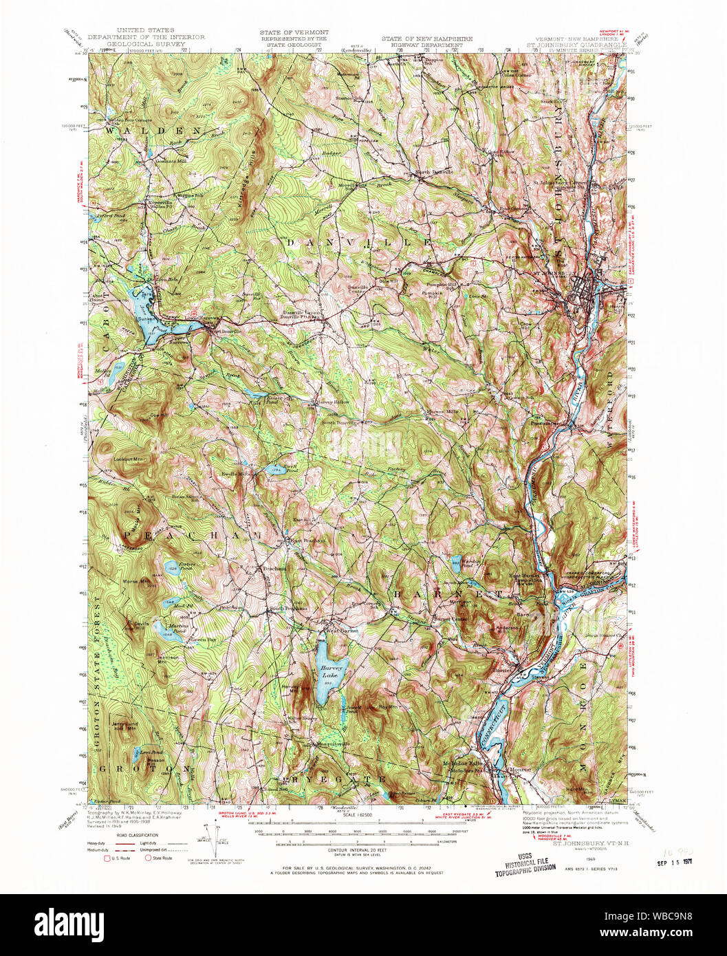 St johnsbury map Cut Out Stock Images & Pictures Alamy