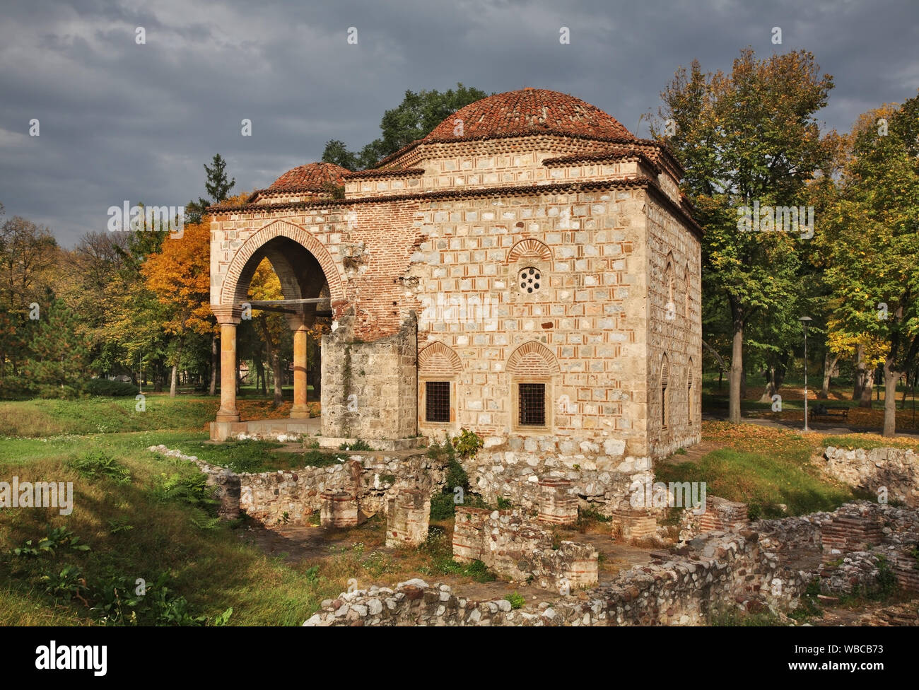 Art Gallery - Former Bali-Bey Mosque in Nis fortress. Serbia Stock Photo