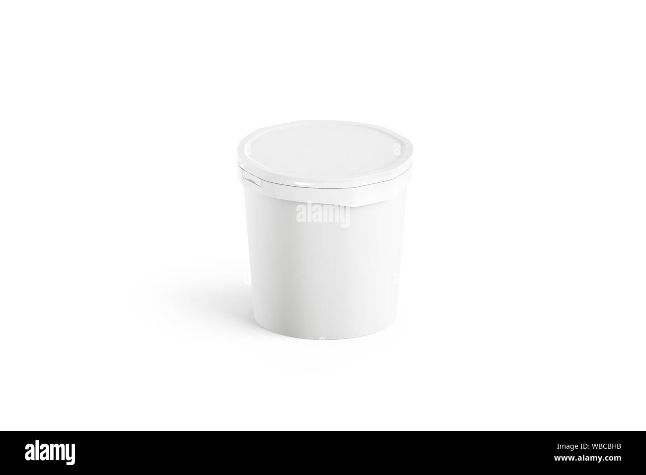 Download Blank White Ice Cream Bucket Mockup Side View Stock Photo Alamy