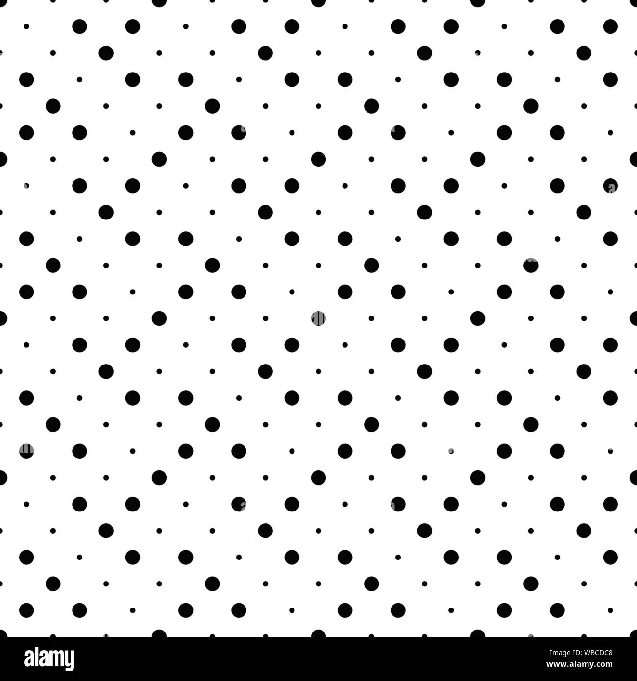 Seamless circle pattern background - black and white abstract vector ...