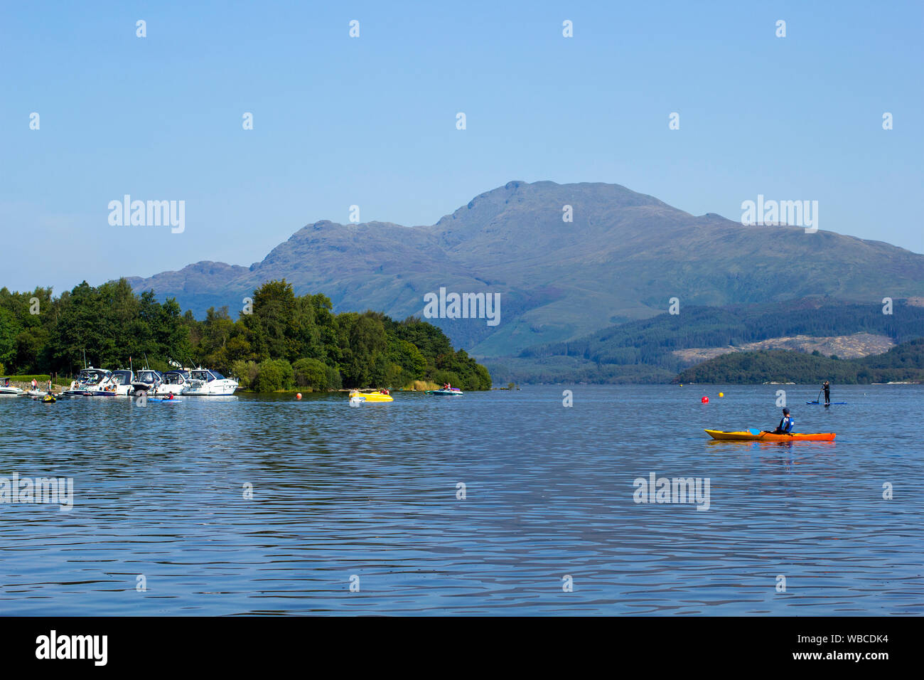 Luss, Argyll & Bute, Scotland, August, 25, 2019 Hundreds of people