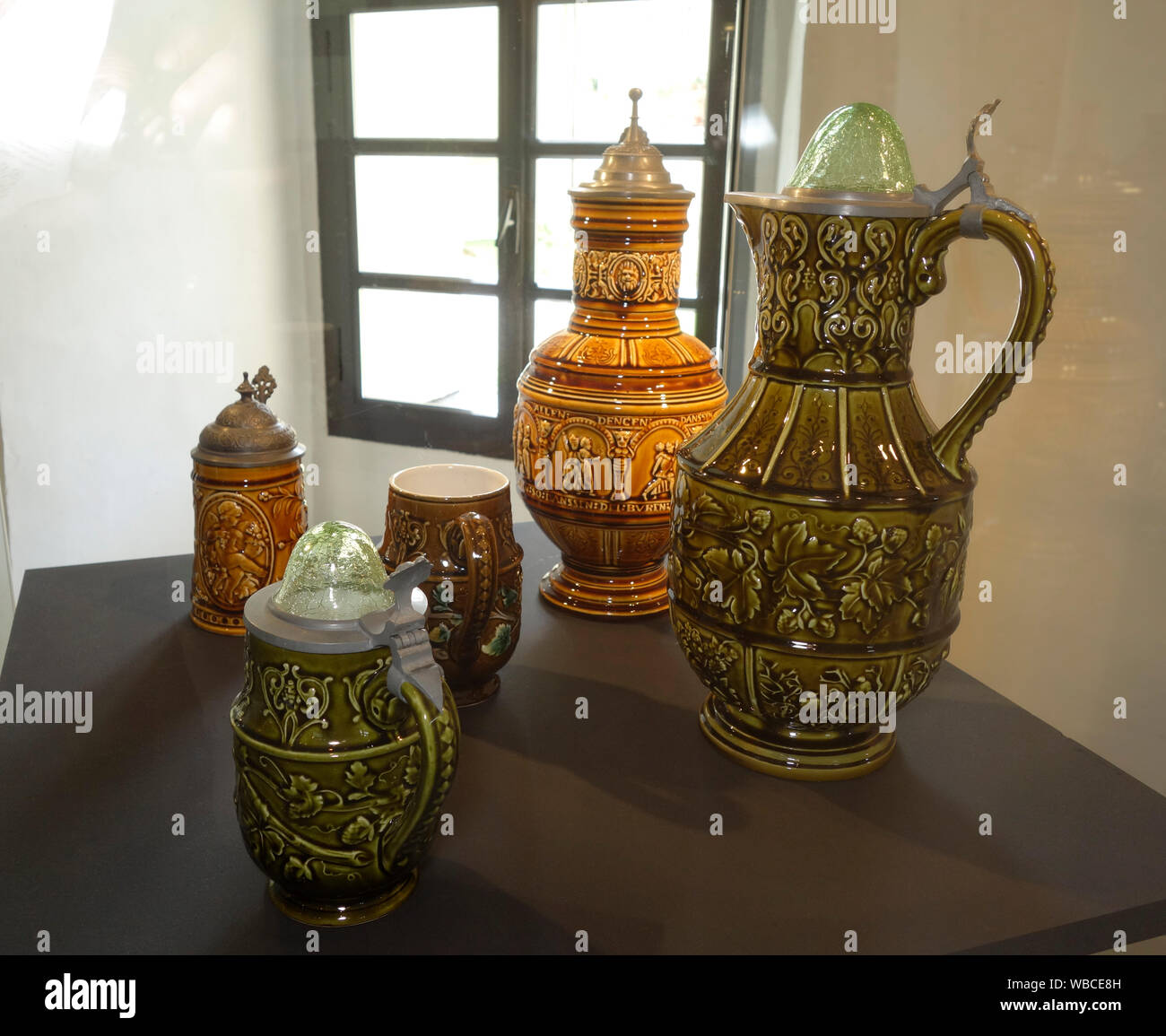 Samples of kaolin ceramic from early 19th century, Lower Savinja Valley, Slovenia. Stock Photo