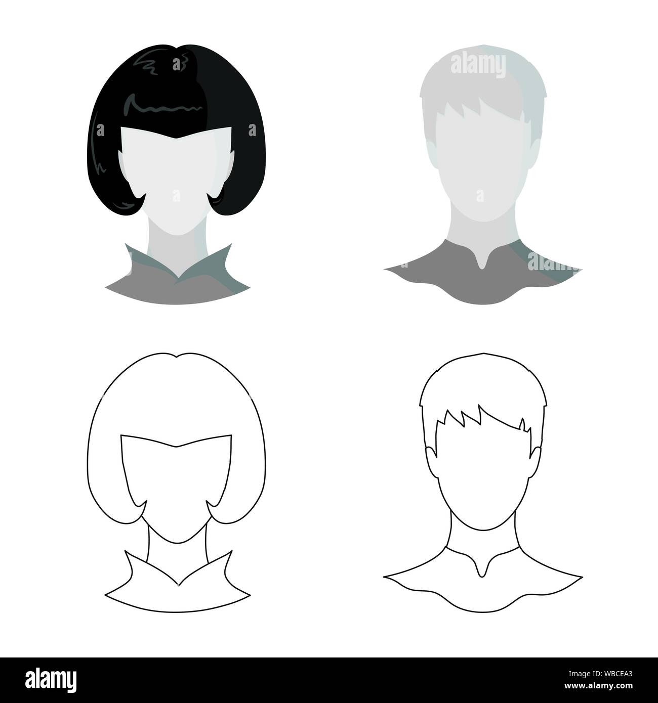 Vector illustration of professional and photo icon. Set of professional ...