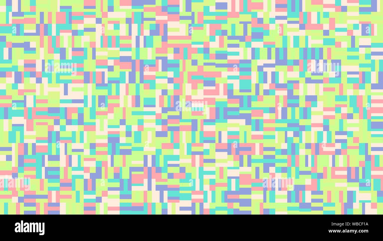 Random chaotic abstract geometric pattern website background - polygonal colorful vector design with rectangles Stock Vector