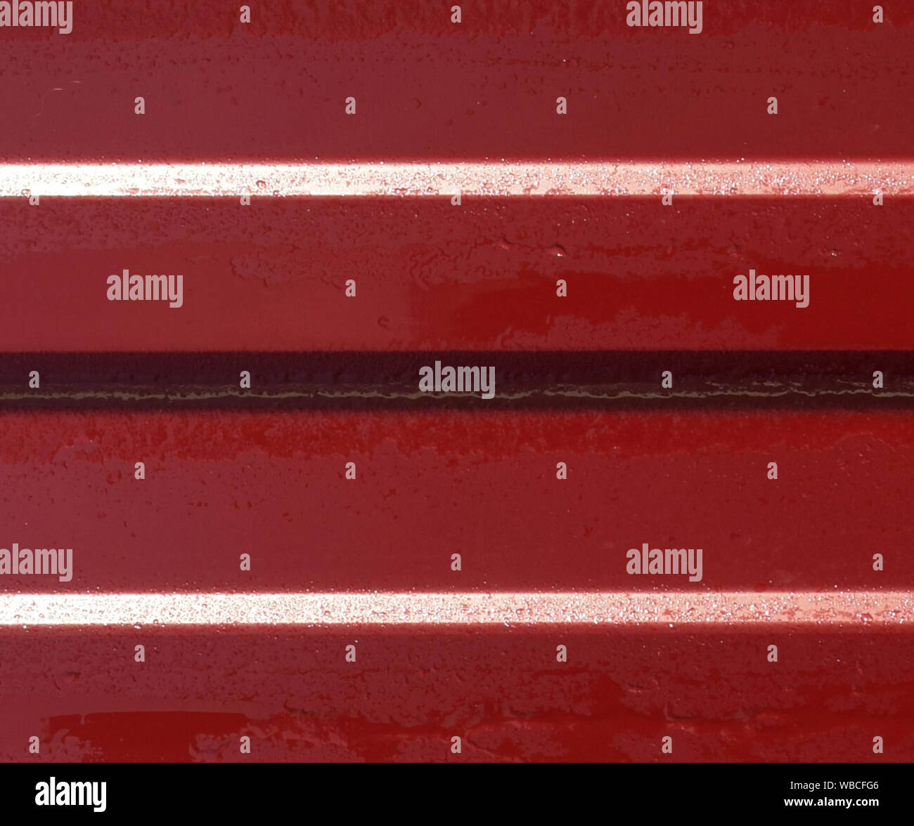 Diagonal pattern of metal profile. Fences from the galvanized iron ...