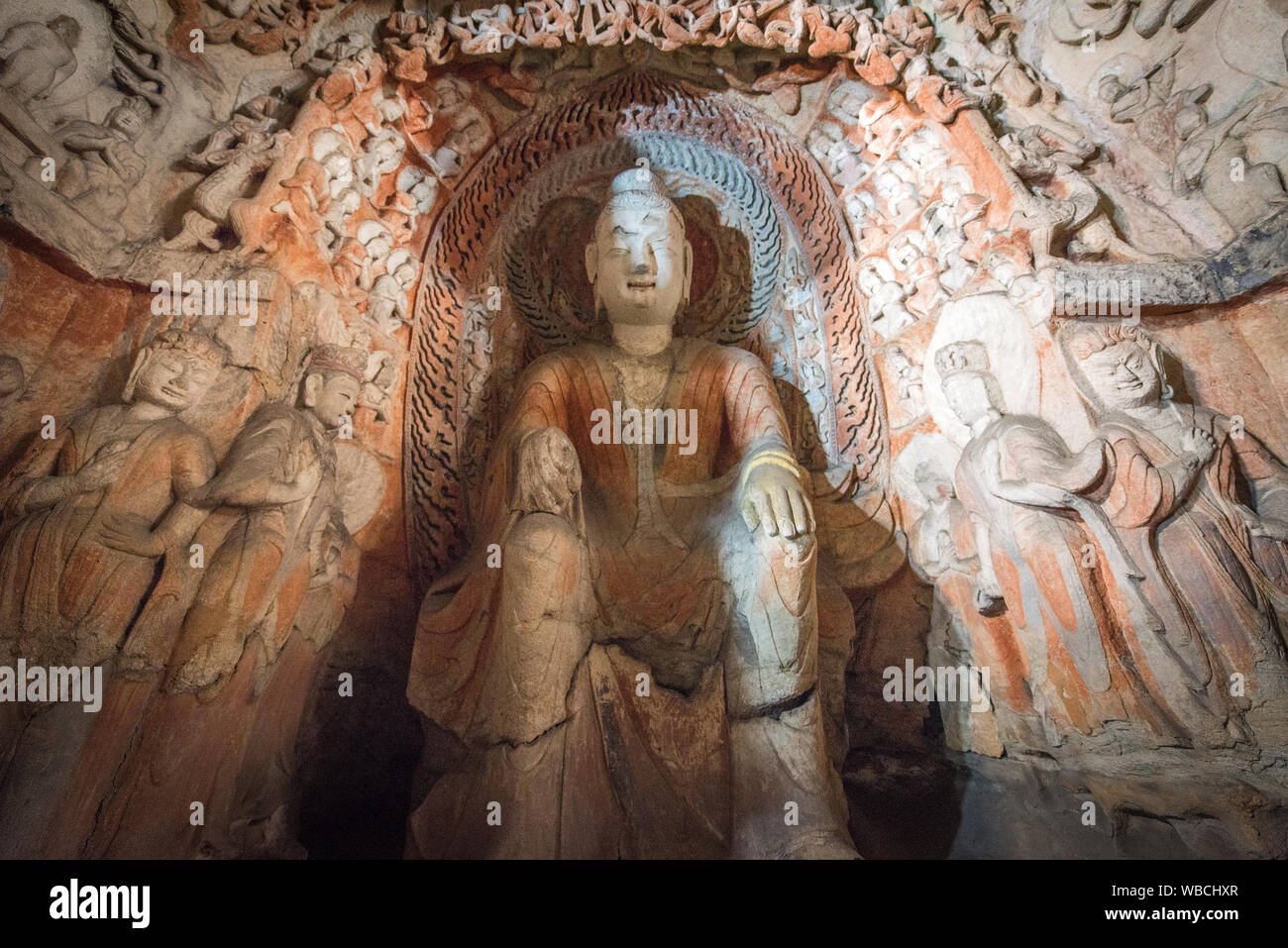 The Datong Great Buddhas in China Stock Photo