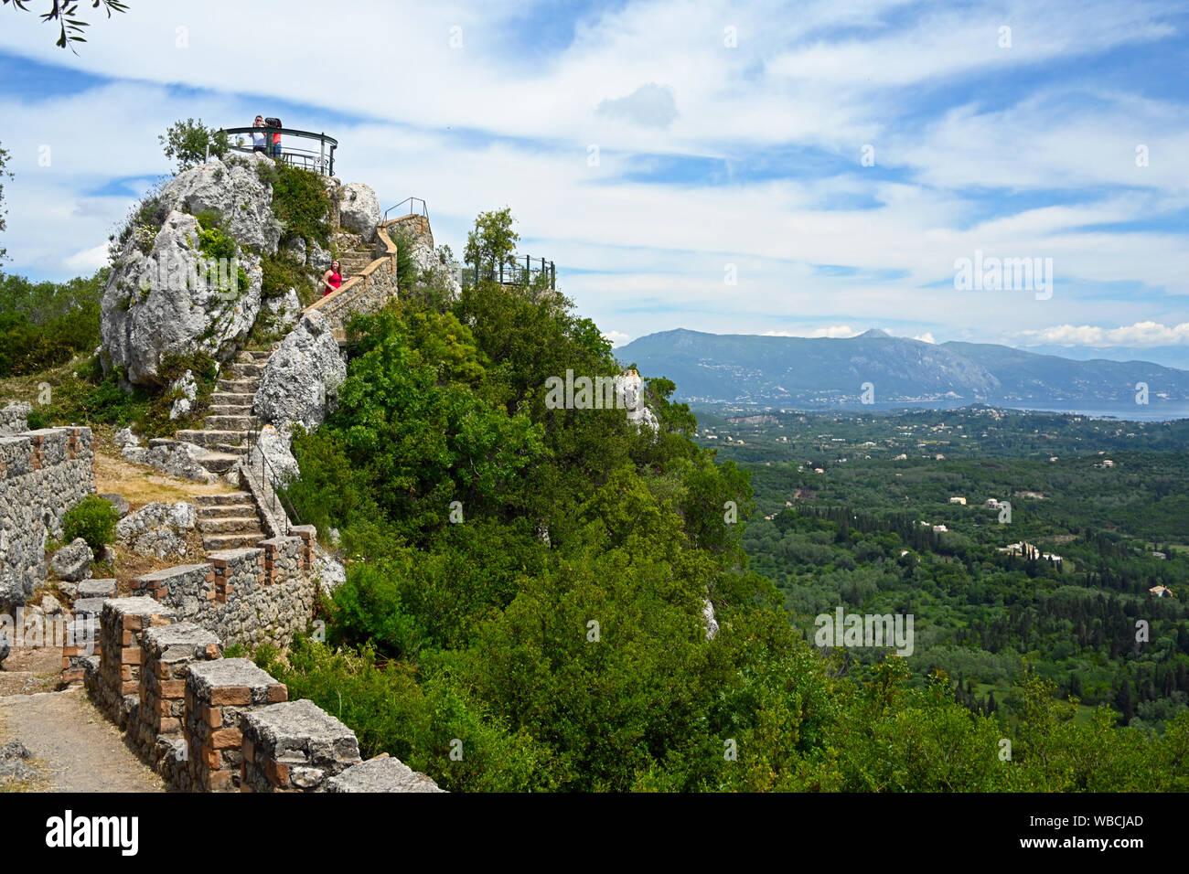 'Kaiser's Throne', Pelekas, Corfu, Greece Stock Photo
