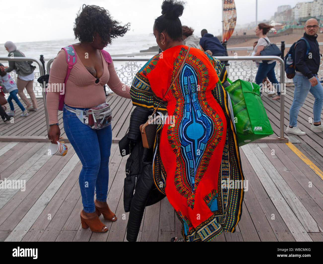 Woman windy day dress hi-res stock photography and images - Alamy