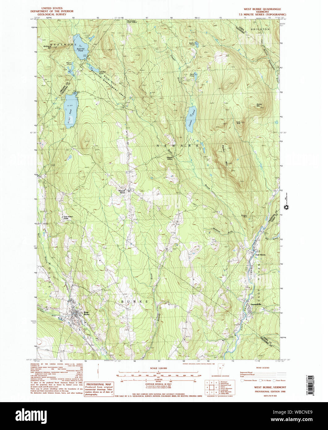 Map of west burke hires stock photography and images Alamy