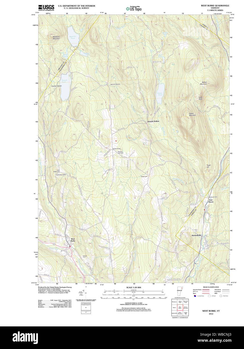 Map of west burke hires stock photography and images Alamy
