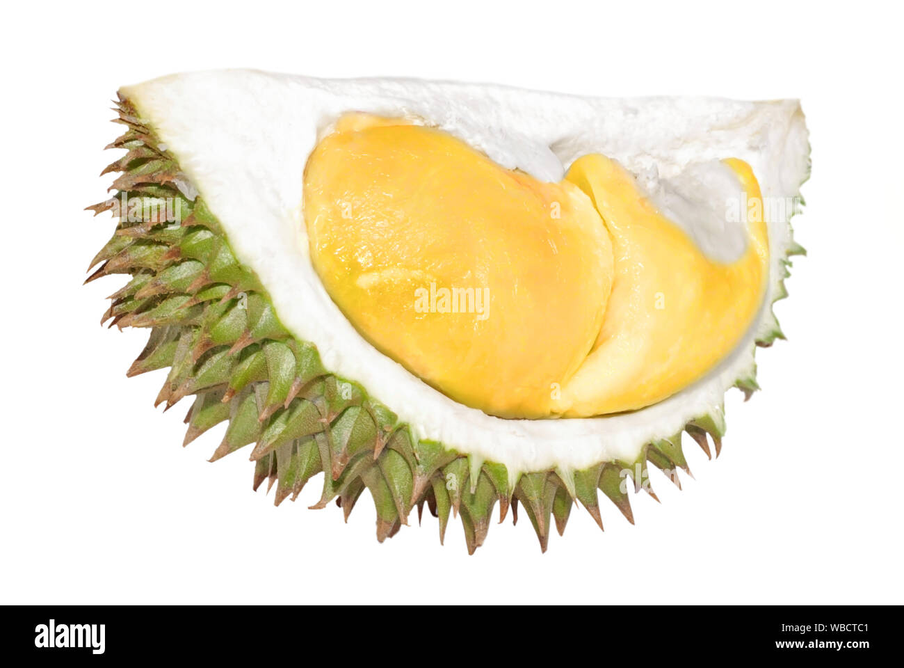 Durian fruit isolated on white background Stock Photo