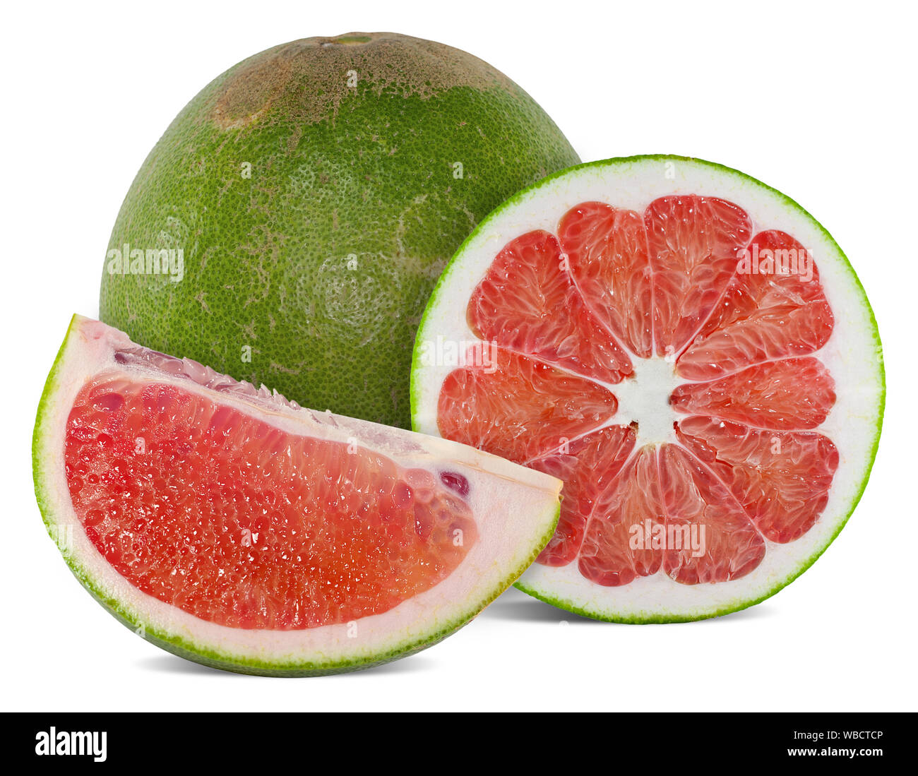 Pomelo or grapefriut isolated on white background Stock Photo