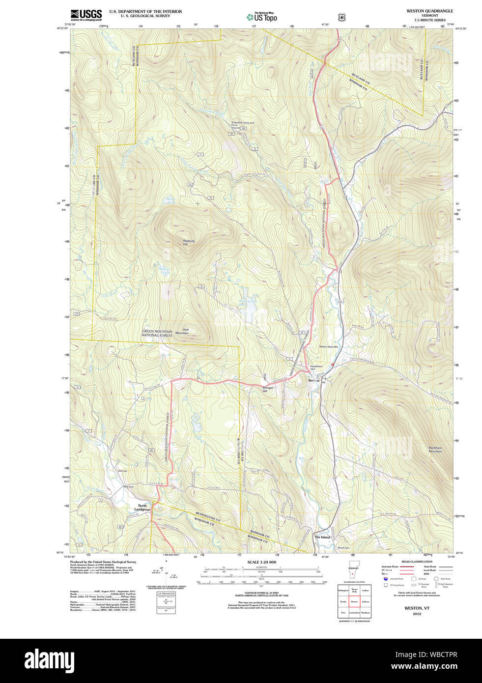 Weston map Cut Out Stock Images & Pictures Alamy
