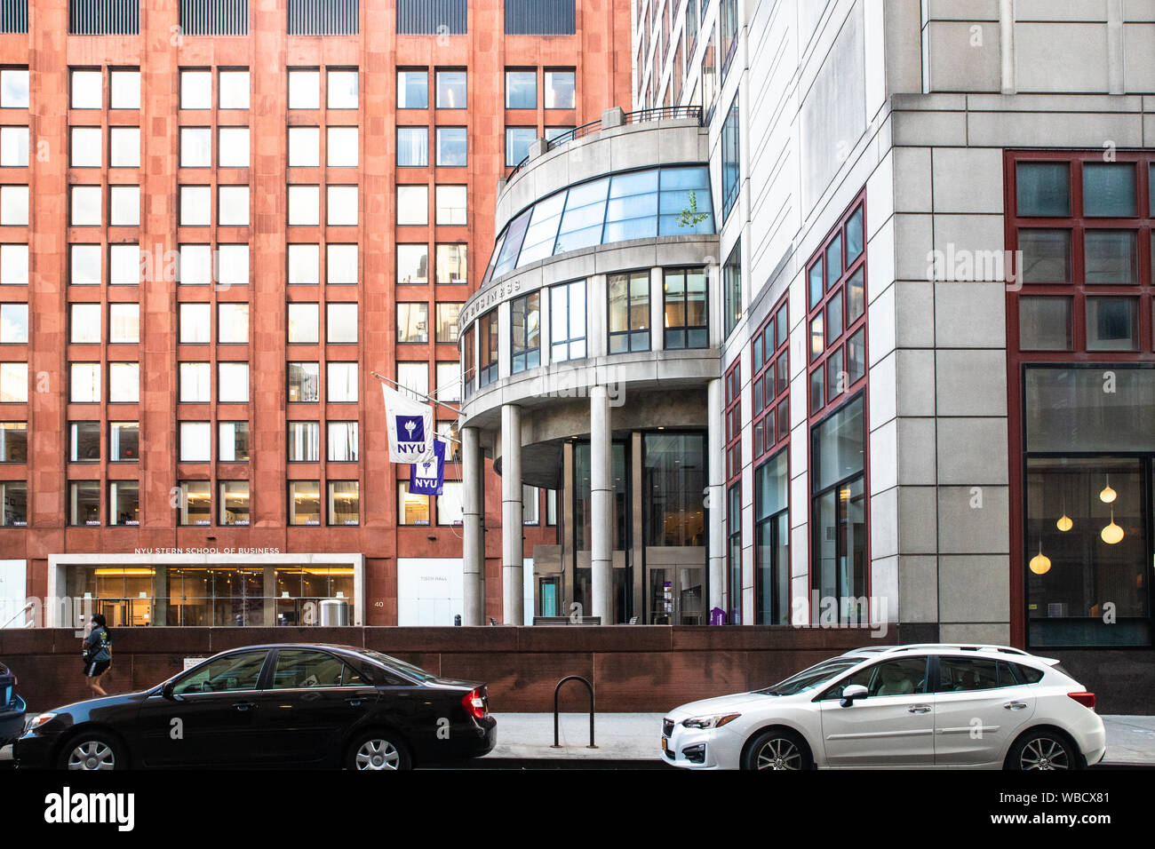 NEW YORK CITY - AUGUST 24, 2019: View of the NYU Stern School of