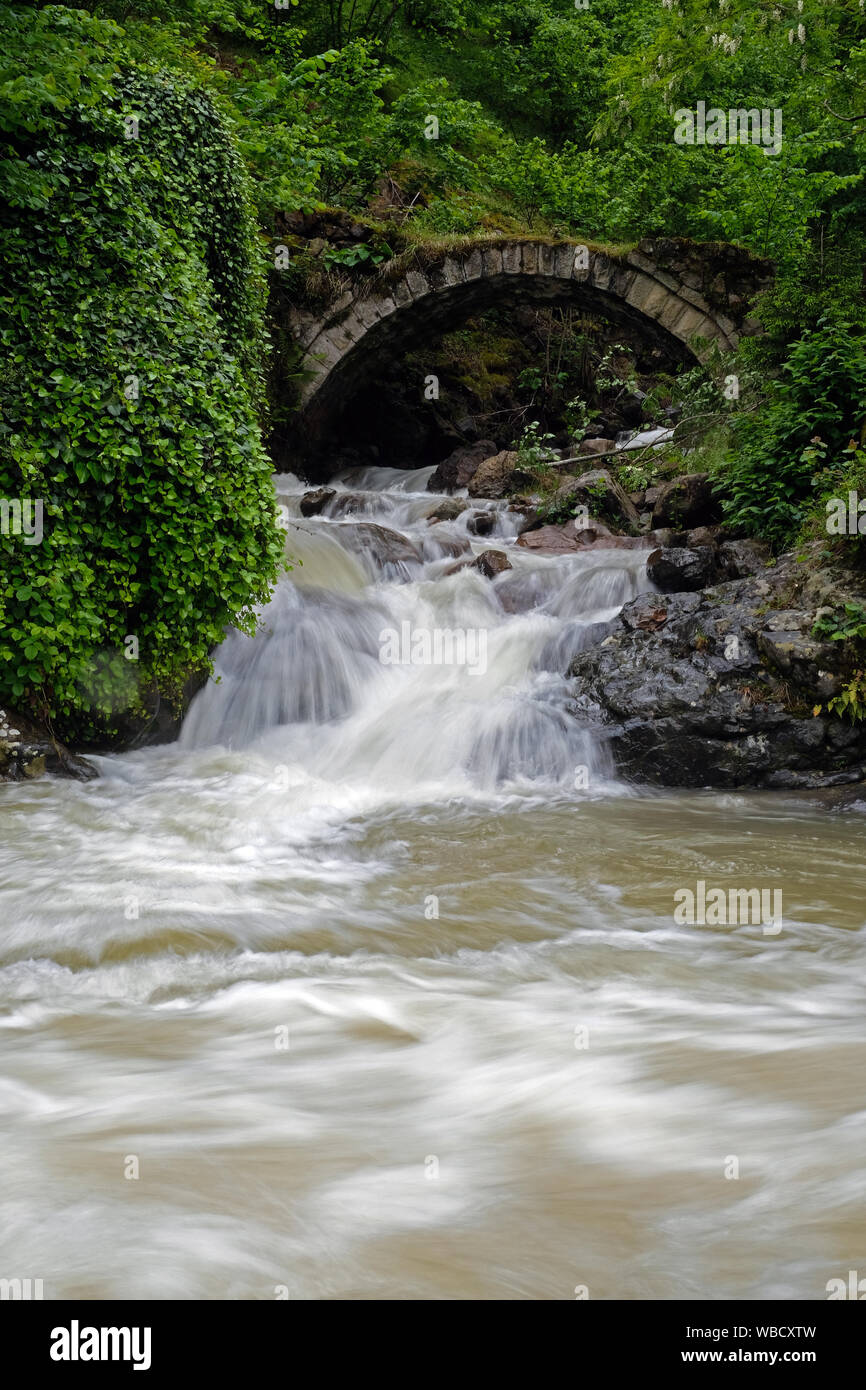An Old Stone Bridge And River In Trabzon Turkey Stock Photo Alamy