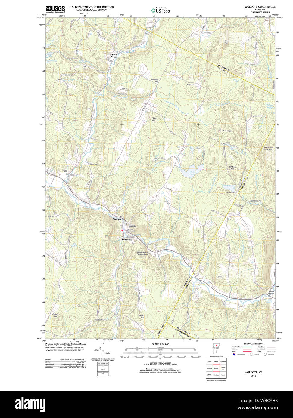 Map of wolcott Cut Out Stock Images & Pictures Alamy