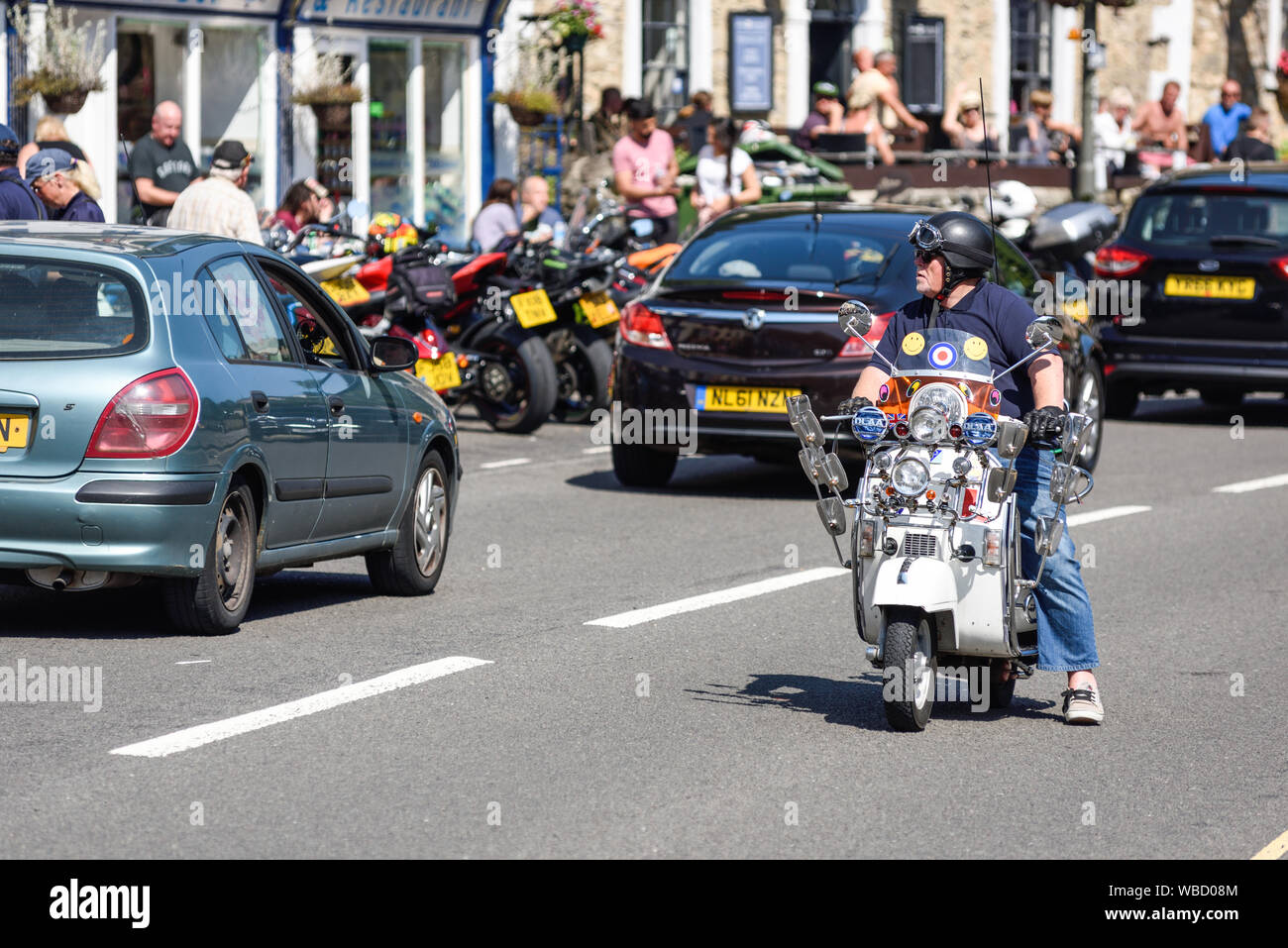 Matlock Bath, Derbyshire, UK August 26th 2019. Heatwave Temperature