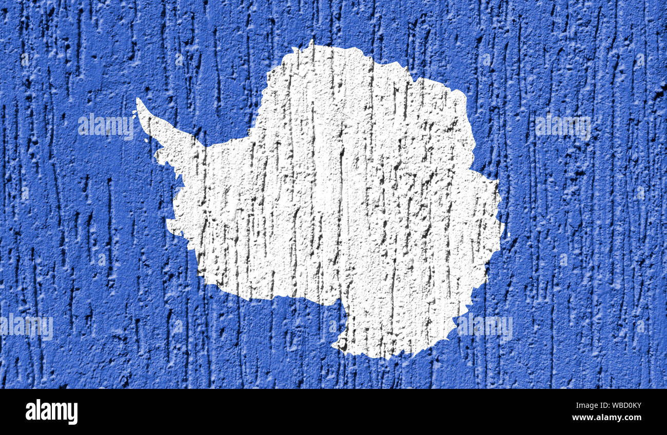 Flag of Antarctic close up painted on a cracked wall Stock Photo - Alamy