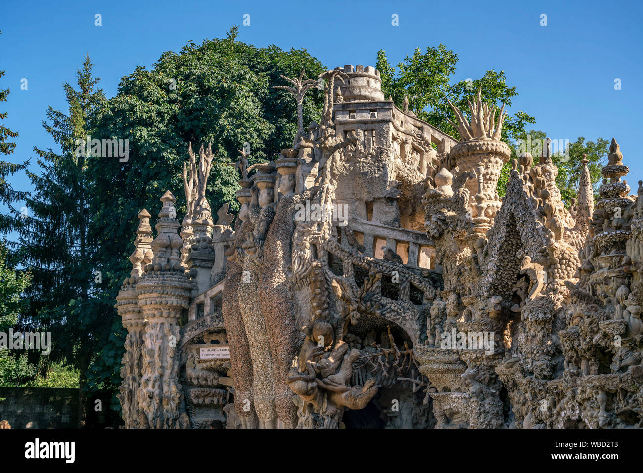 Palais Ideal , 1879-1912 by postman  Ferdinand Chaval in Hauterives, Drome, france Stock Photo