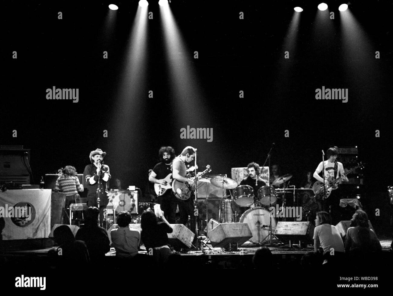 Bob Weird of Grateful Dead performing in Copenhagen, Denmark, 1972 Stock Photo