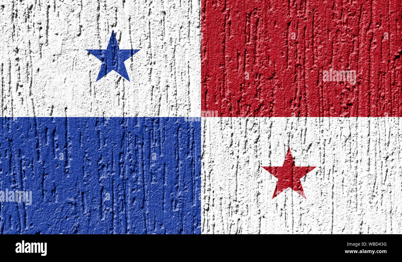 Flag of Panama close up painted on a cracked wall Stock Photo - Alamy