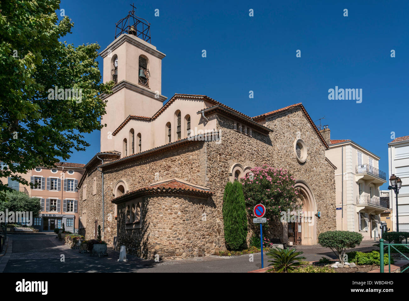 Eglise Sainte-Maxime, Sainte-Maxime, Cote d Azur, france Stock Photo