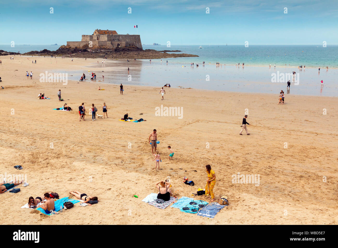 Grande Plage Brittany Stock Photos Grande Plage Brittany
