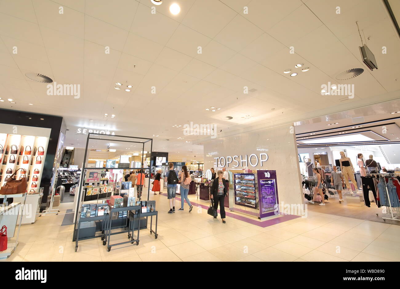People visit Galeria Kaufhof shopping mall Berlin Germany Stock Photo -  Alamy