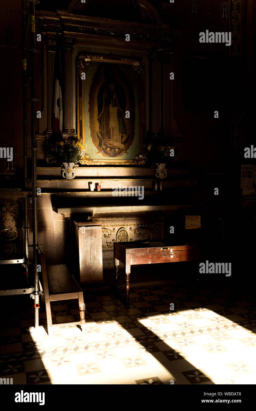 Vases On Altar At The Church Stock Photo 265210632 Alamy