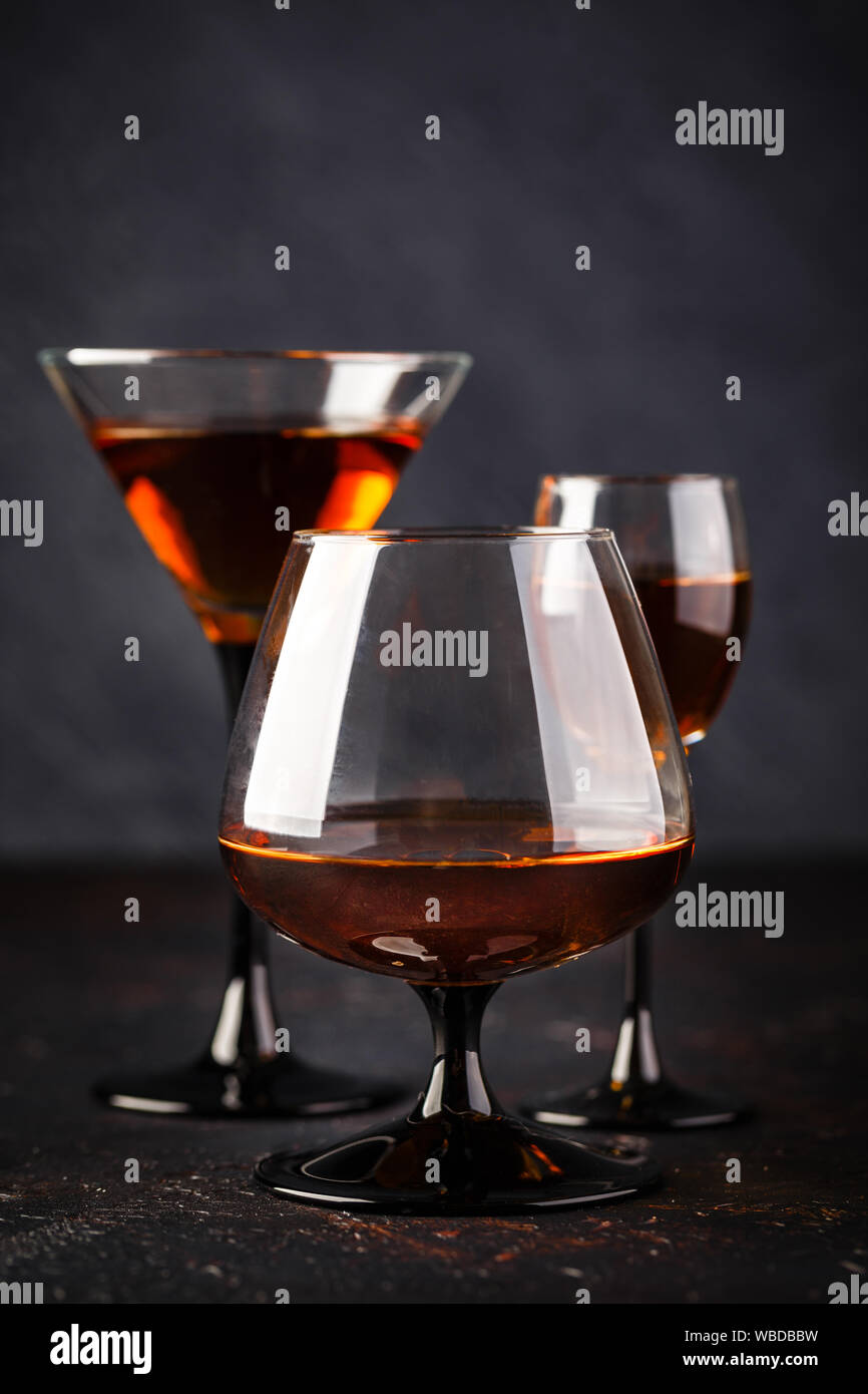 Cognac glasses hires stock photography and images Alamy