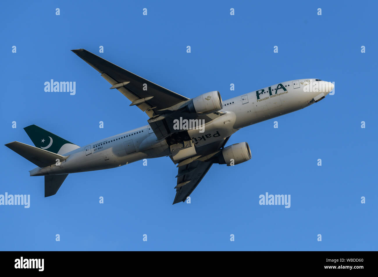 Pakistan International Airways Boeing 777 Stock Photo