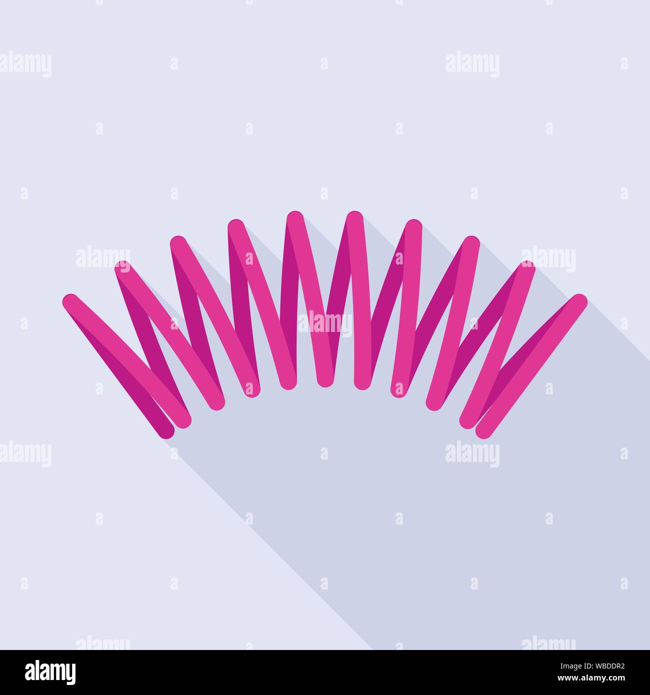 Pink spring icon, flat style Stock Vector