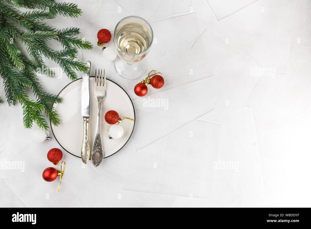 red and white christmas dishes